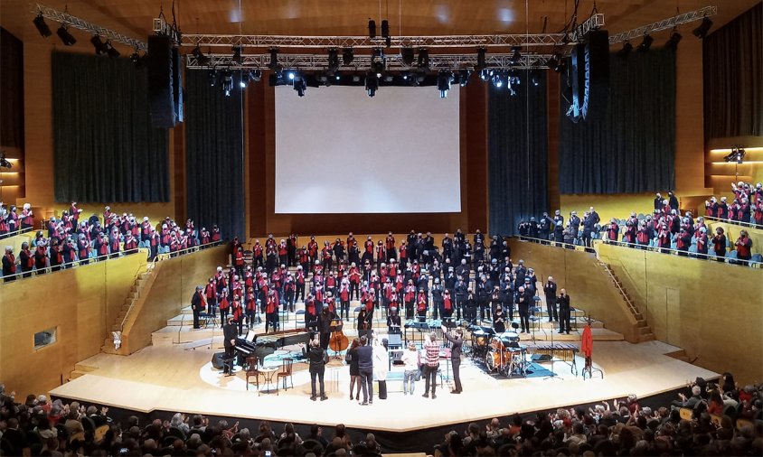 El concert es va fer a la sala gran de l'Auditori