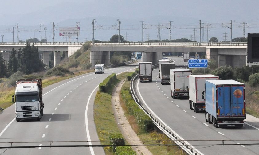 Imatge d'arxiu de l'AP-7, al seu pas per Cambrils