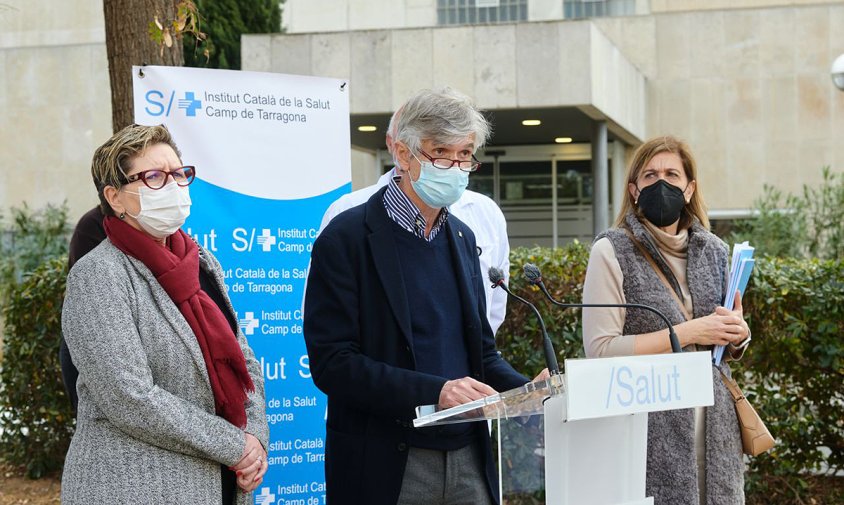 Visita del conseller de Salut, Josep Maria Argimon, ahir a l'hospital Joan XXIII de Tarragona