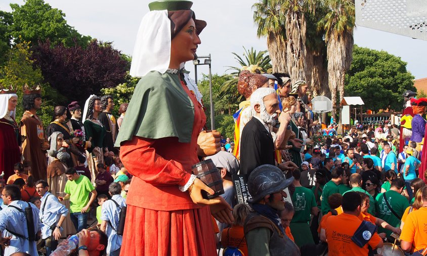 Els gegants cambrilencs van ser presents a la trobada gegantera de la Selva del Camp