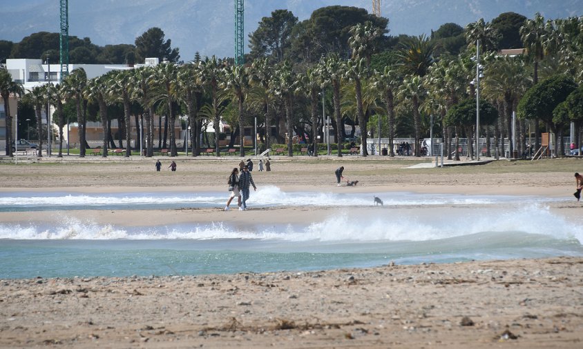 Platja d'Horta de Santa Maria, ahir al migdia