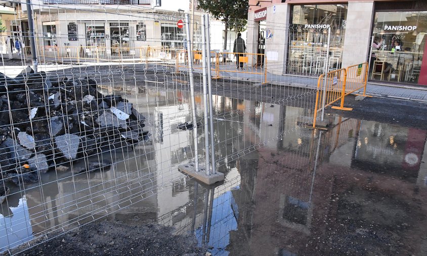 Xolls a la Rambla de Jaume I, aquest passat dissabte al matí