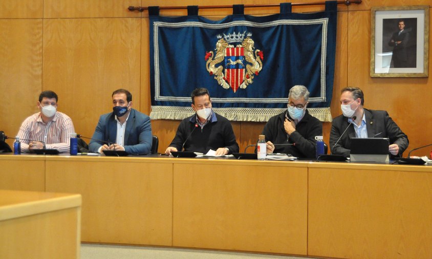 Un moment de la sessió plenària celebrada ahir al matí