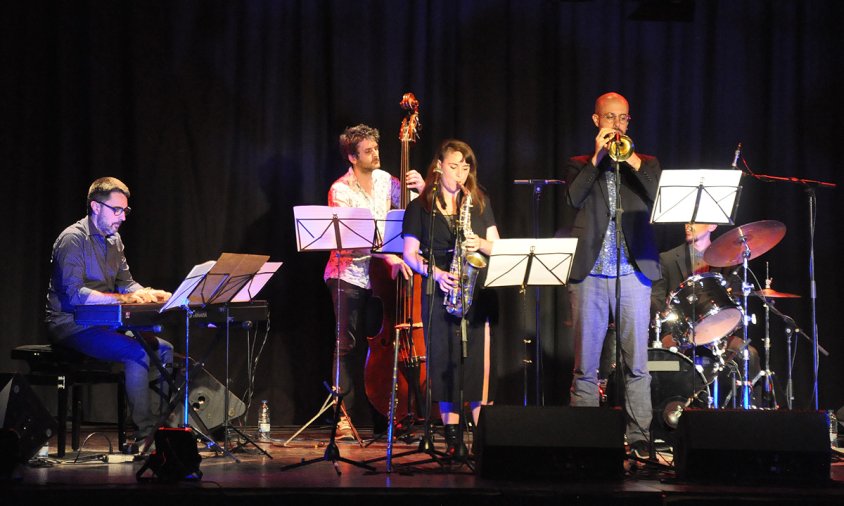 Un moment del concert d'Irene Reig Quintet, el passat dissabte al vespre