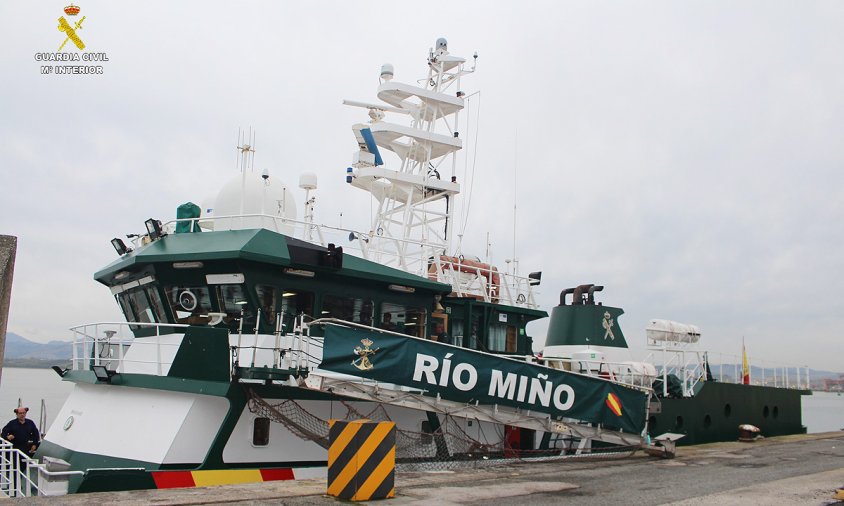 Imatge del buc transoceànic «Río Miño» de la Guàrdia Civil