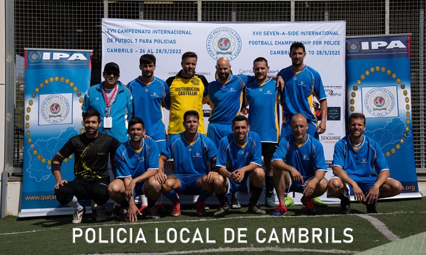 L'equip de futbol 7 de la Policia Local de Cambrils