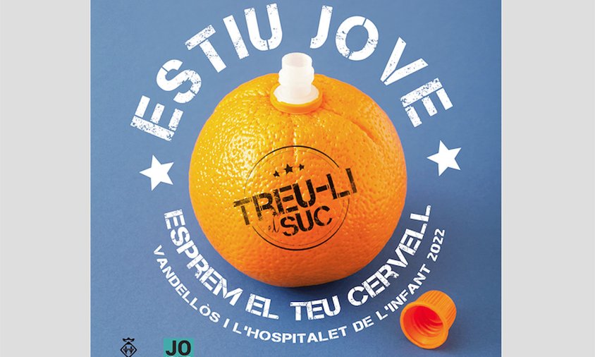 Portada del fullet informatiu de l'Estiu Jove 2022