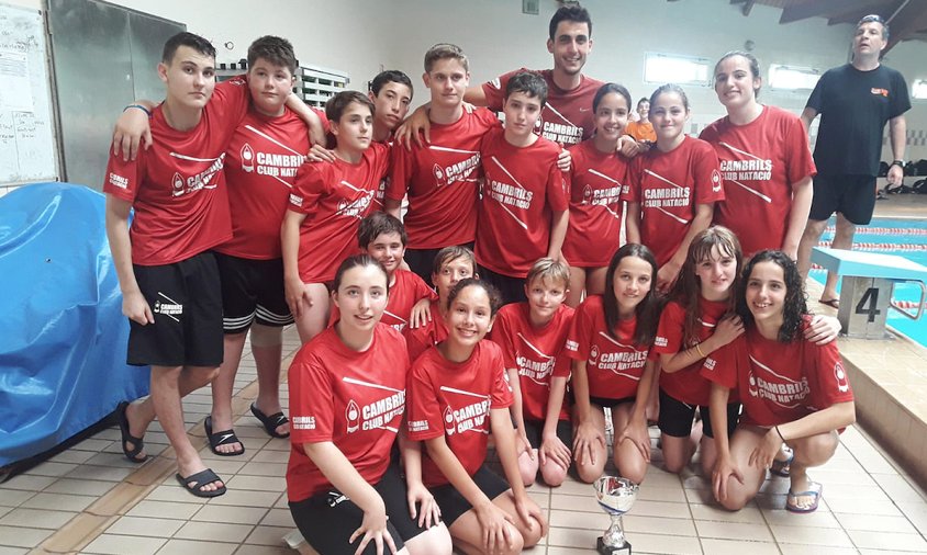 Equip aleví del Cambrils Club Natació