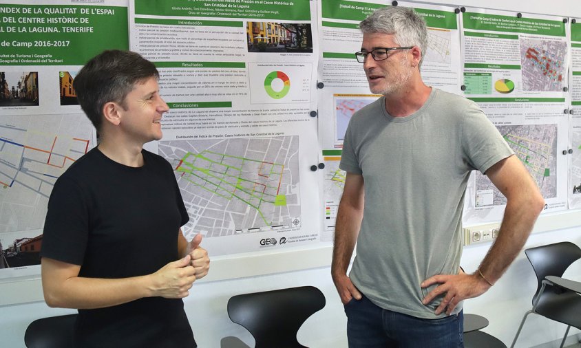 Els professors del Departament de Geografia de la URV, Benito Zaragozí i Sergi Saladié