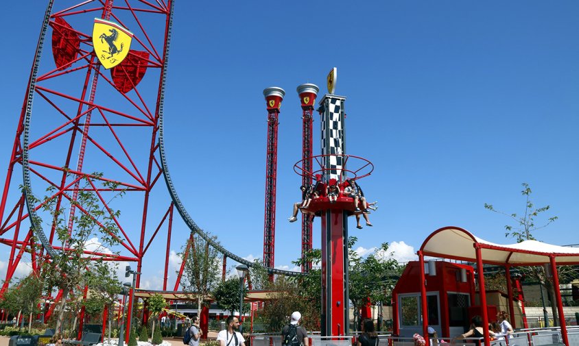 Imatge d'arxiu del recinte de Ferrari Land