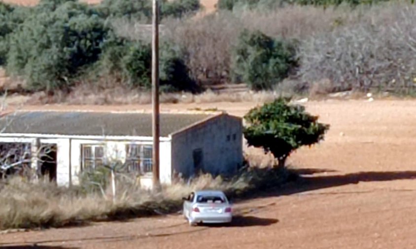 Imatge general de la nau abandonada a Riudoms on es va atrinxerar l'individu, el passat mes de desembre