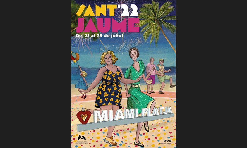 Cartell de les Festes de Sant Jaume de Miami Platja