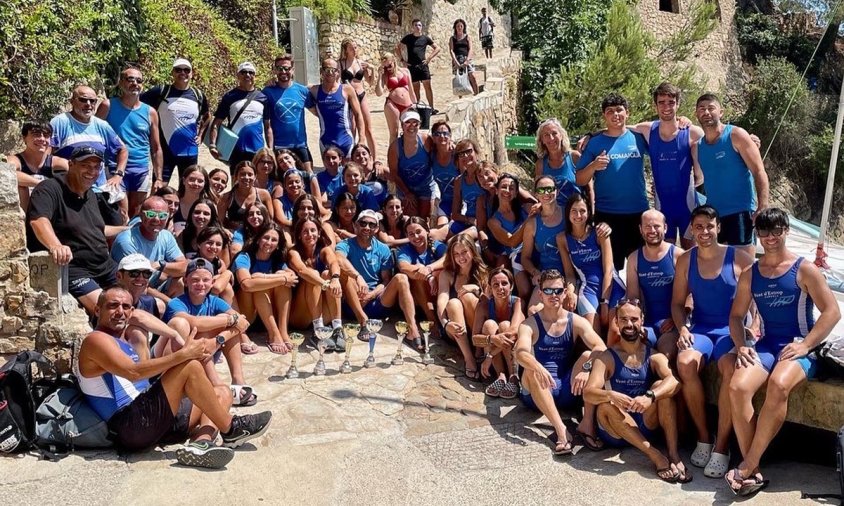 Foto de grups dels Vogadors Vent d'Estrop de Cambrils a Lloret de Mar