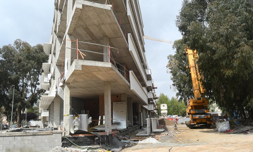 Imatge d'arxiu d'un edifici en construcció