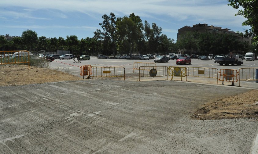 S'ha fet una rampa d'accés des del carrer de la Tramuntana