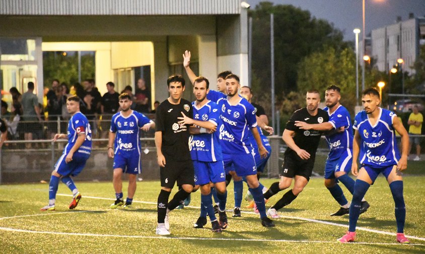 Imatge del Cambrils Unió en un partit d'aquest mes de setembre