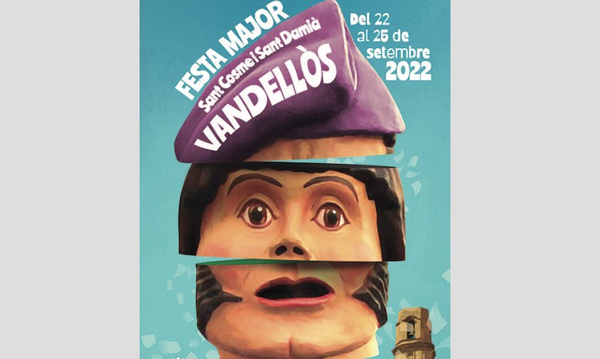 Portada del programa d'actes de la Festa Major de Vandellòs de 2022