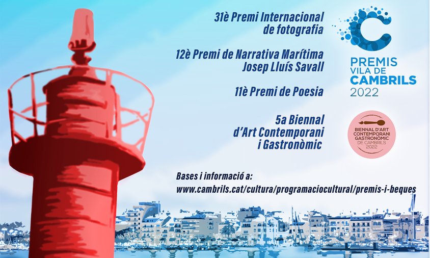 Cartell dels premis Vila de Cambrils