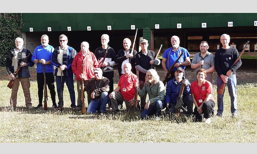 Foto dels tiradors que van participar a la competició