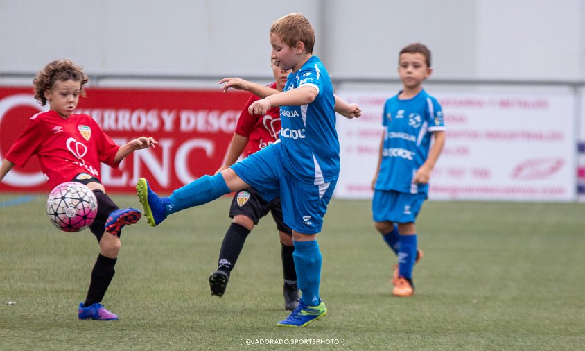 Partit del prebenjamí contra la Pobla de Mafumet