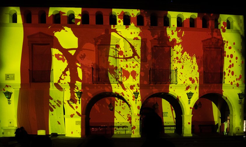 Una de les projeccions del mapping