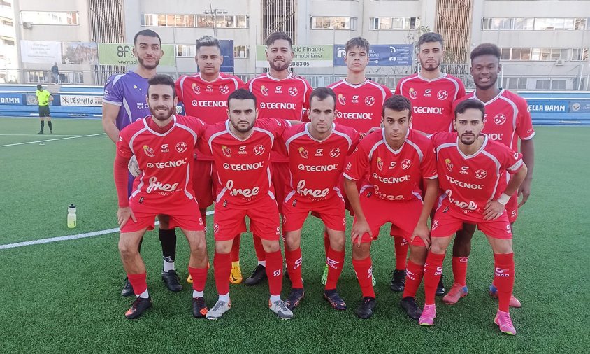 Equip titular del Cambrils Unió que es va enfrontar a l'Europa B