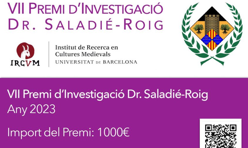 Cartell del VII Premi d'Investigació Dr. Saladié-Roig