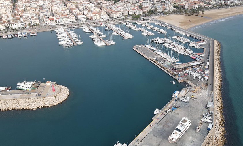 Vista aèria de les instal·lacions del Club Nàutic Cambrils