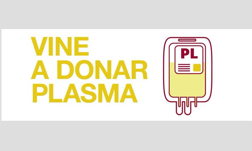 Cartell de la campanya de donació de plasma