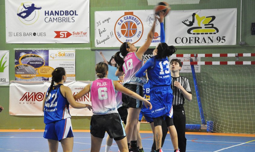 Imatge d'un partit del Cofran 95 CB Cambrils femení, aquesta temporada