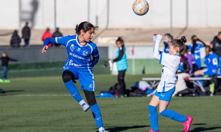 Partit de l'aleví A femení contra el Prat