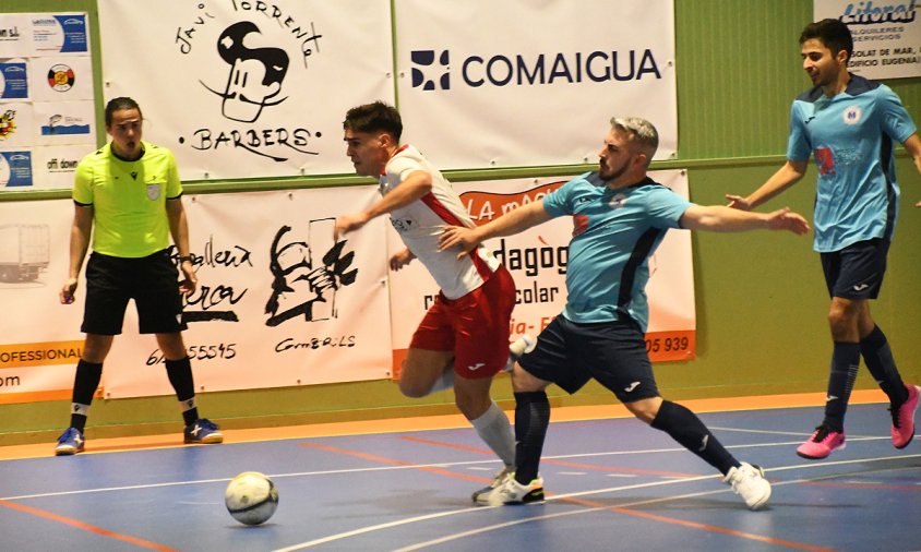 El Mediterrani va quedar eliminat de la Copa Catalunya al perdre davant el Sant Sadurní en el partit disputat aquest passat dimecres a la nit al Palau Municipal d'Esports