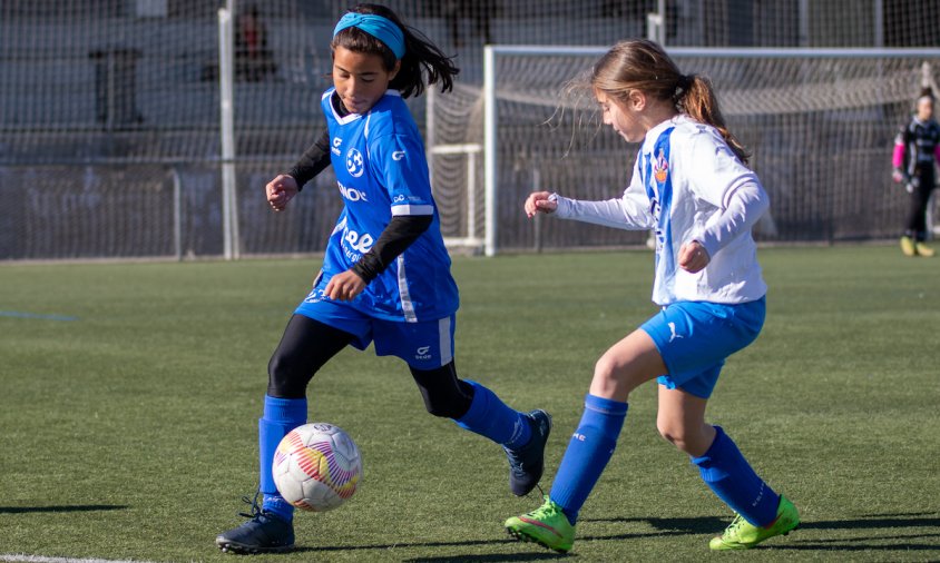 Partit de l'aleví A femení contra el Vilanova