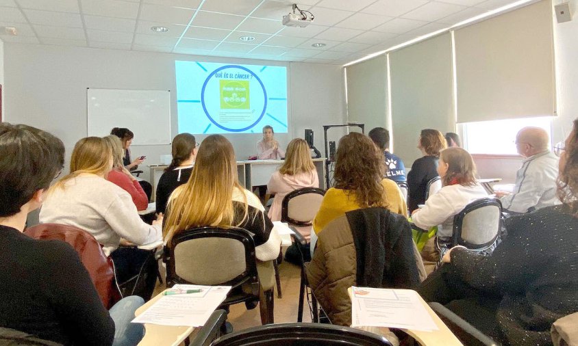 Imatge d'arxiu d'un taller d'iniciació al voluntariat organitzat l'any 2020