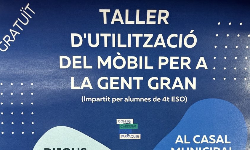 Cartell de l'activitat que farà el col·legi Cardenal Vidal i Barraquer al Casal de la Gent Gran