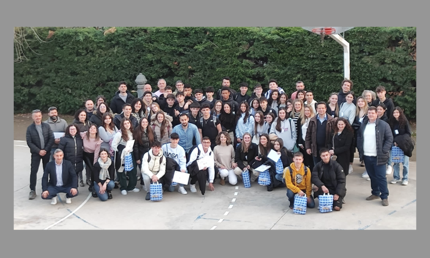 Foto de grup dels alumnes participants a la jornada