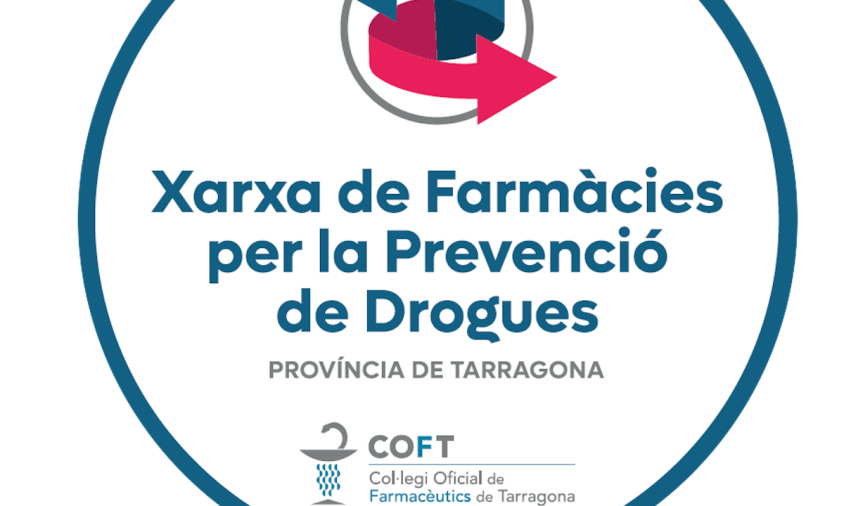 Logotip de la Xarxa de Farmàcies per a la Prevenció sobre Drogues a la demarcació de Tarragona