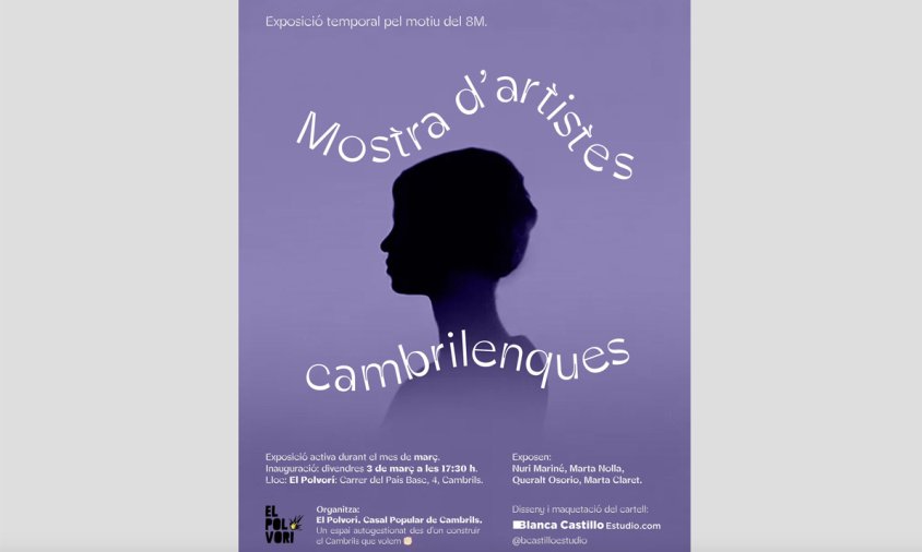 Cartell de la Mostra d'artistes cambrilenques