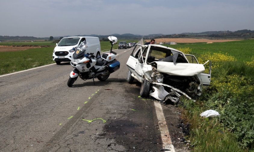 Imatge d'un vehicle accidentat