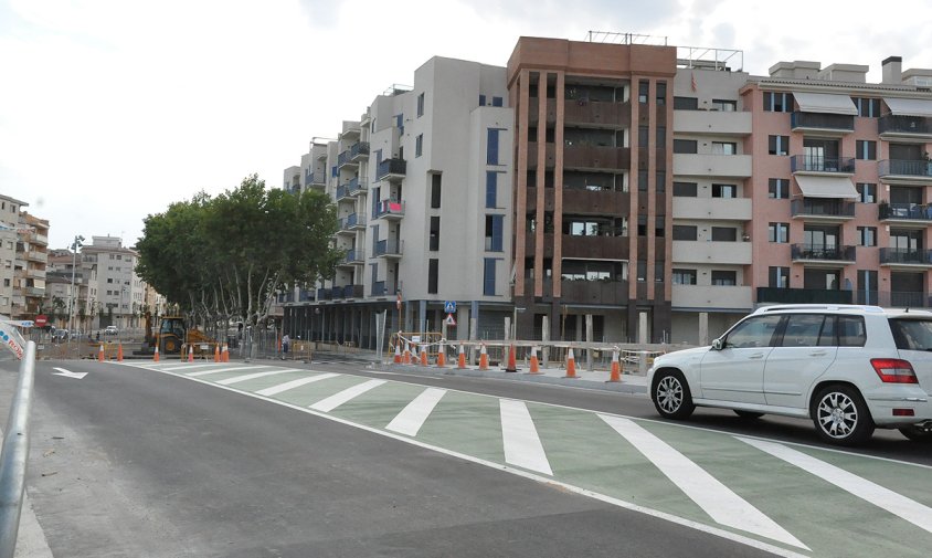 Imatge del nou pont sobre la riera d'Alforja que ja està obert a la circulació