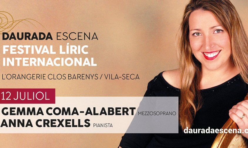 Cartell del concert de la mezzosoprano Gemma Coma i la pianista Anna Crexells