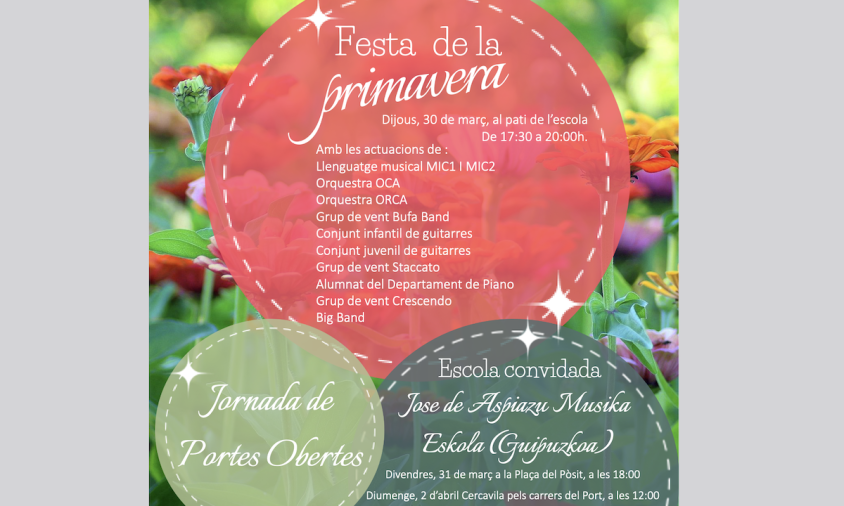 Cartell de la Festa de la Primavera de l'EMMC