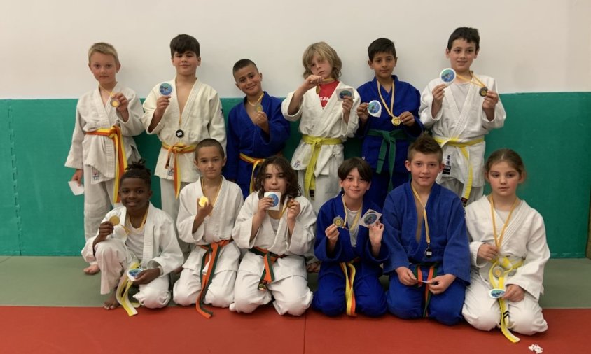 Foto de grup dels judokes benjamins