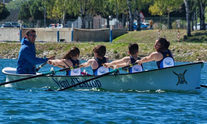 Moment del Campionat de Catalunya de batel al camp de regates del Canal Olímpic de Catalunya, a Castelldefels