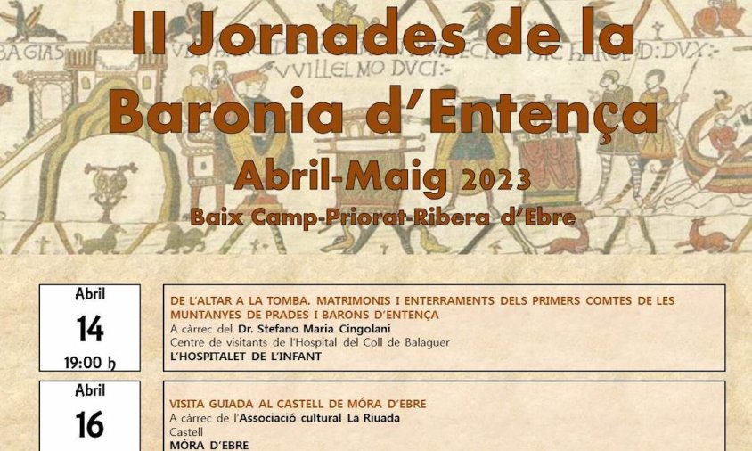 Cartell de les II Jornades de la Baronia d'Entença