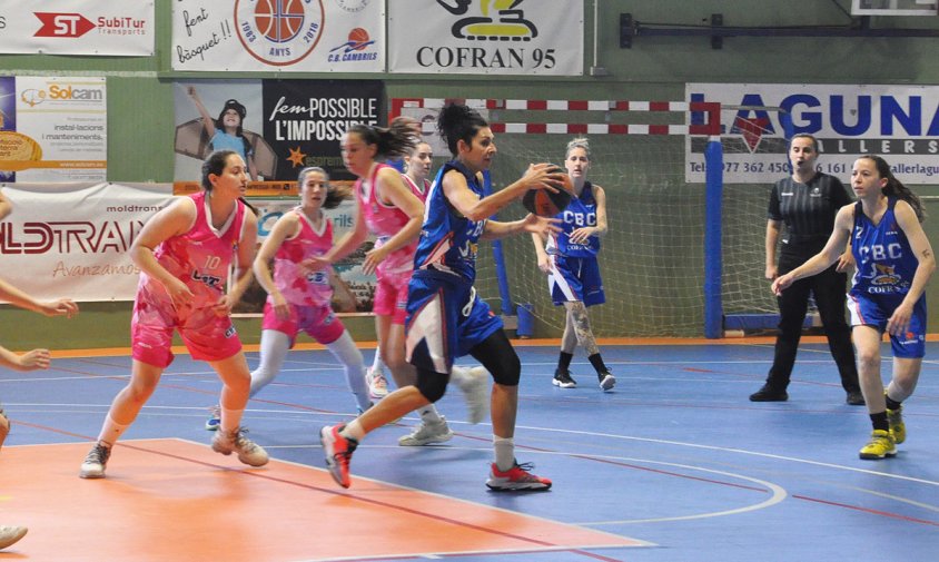 Imatge d'un partit d'aquesta temporada del CB Cambrils femení