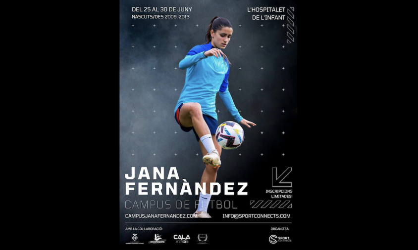 Cartell del campus de futbol de Jana Fernández