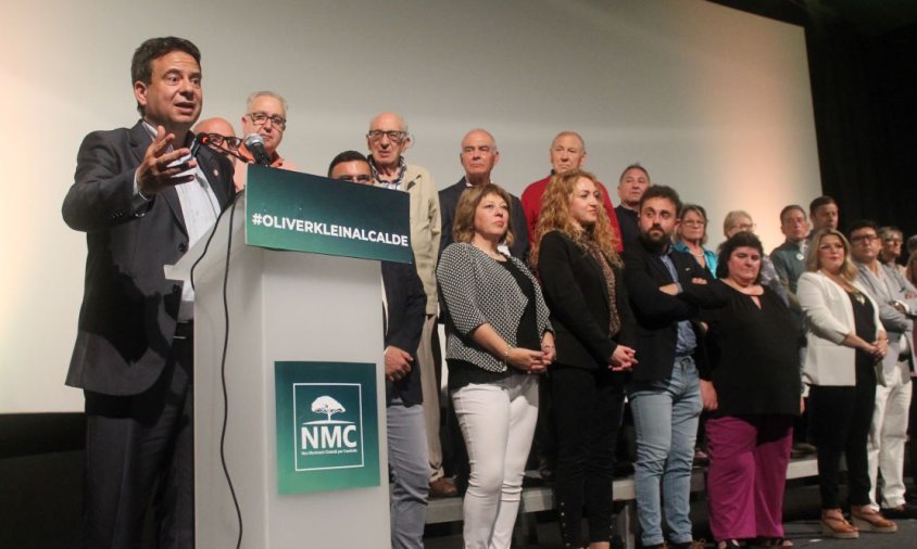 Oliver Klein durant el seu discurs a la presentació de la llista del NMC