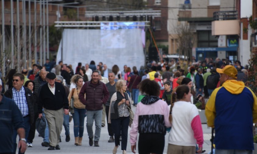 Imatge del dia d'inauguració de la Rambla Jaume I