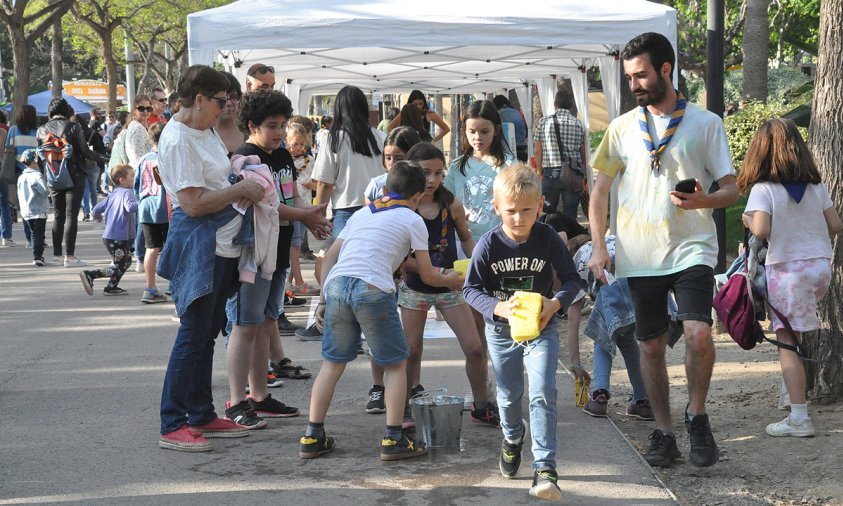 Una imatge de les cucanyes a la Fira de Xauxa de l'any passat